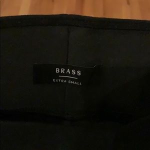 Brass Ponte Pants, black, x-small